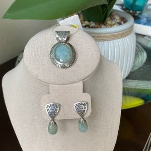 Southwest Spirit Sterling Silver Pendant/Earrings